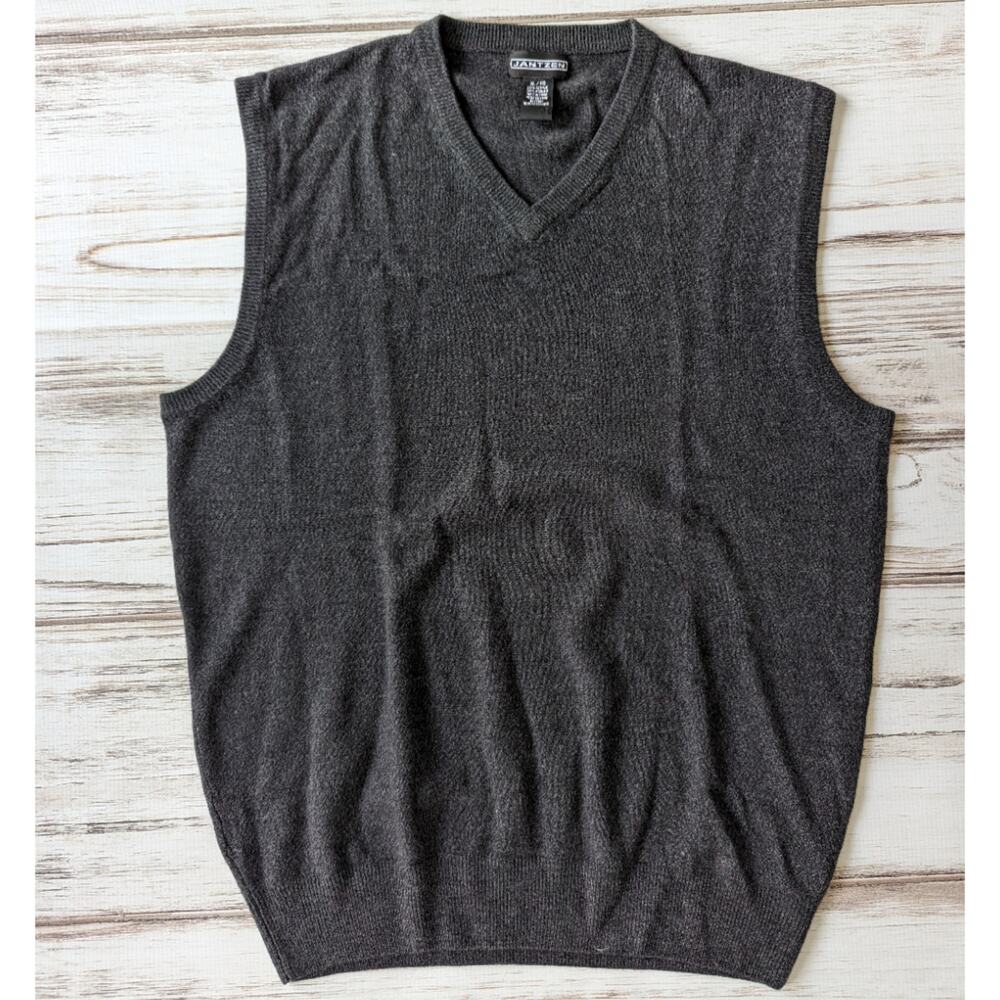 Jantzen Charcoal Gray Sweater Vest Sz XL